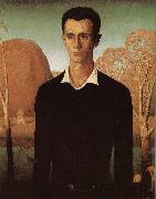 Grant Wood The Portrait oil painting
